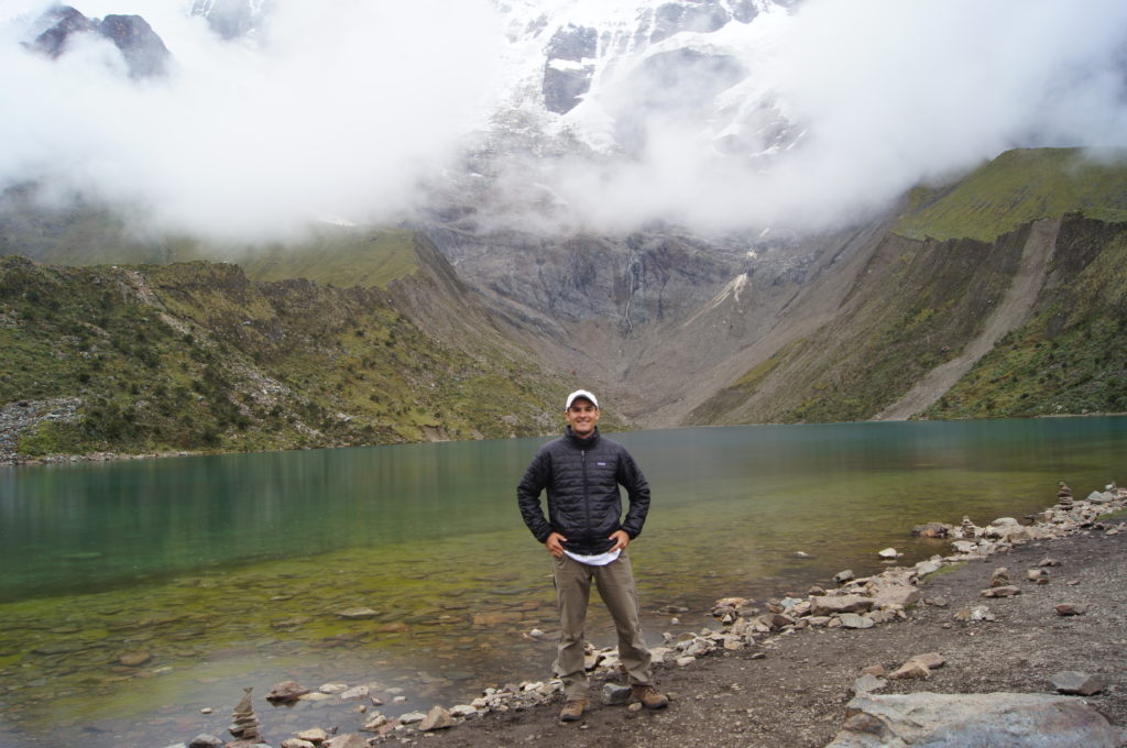 Tanner at Humantay Lagoon on Salkantay Trek in Peru