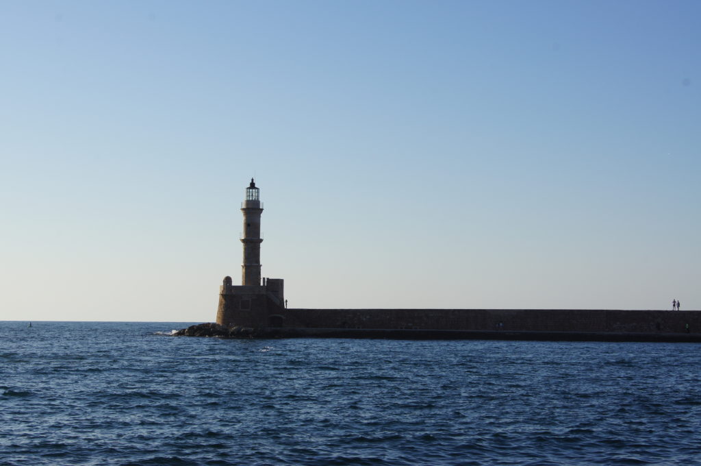 Lighthouse of Chania in Old Venetian Harbor