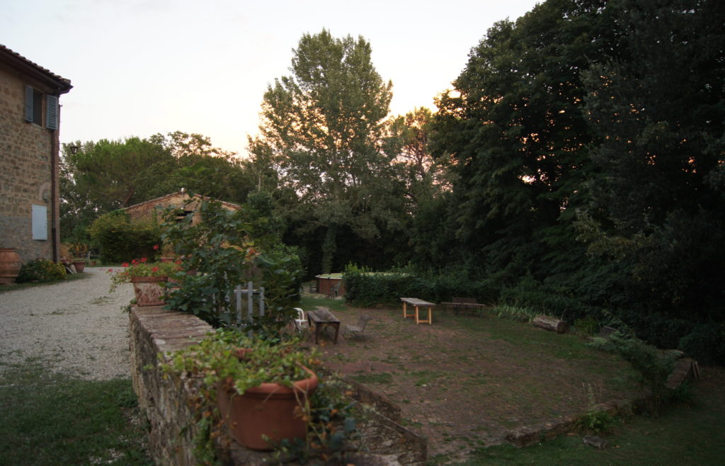 Grounds of Bassetto Guesthouse hostel in Certaldo, Tuscany