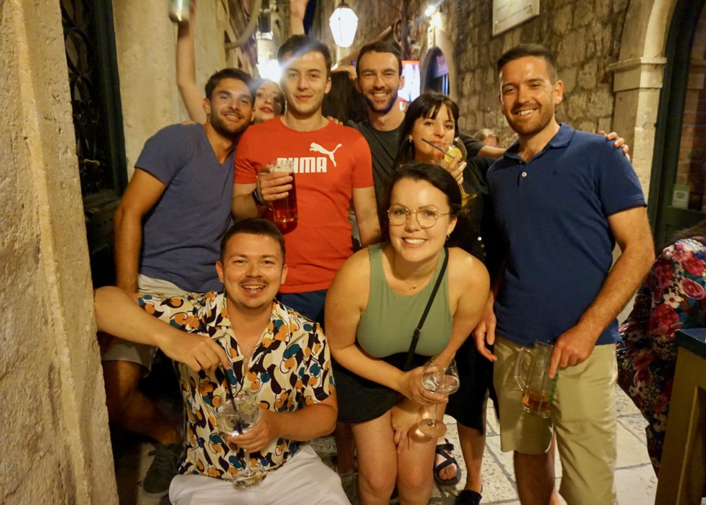 Hanging Outside The Irish Pub in Dubrovnik, Croatia