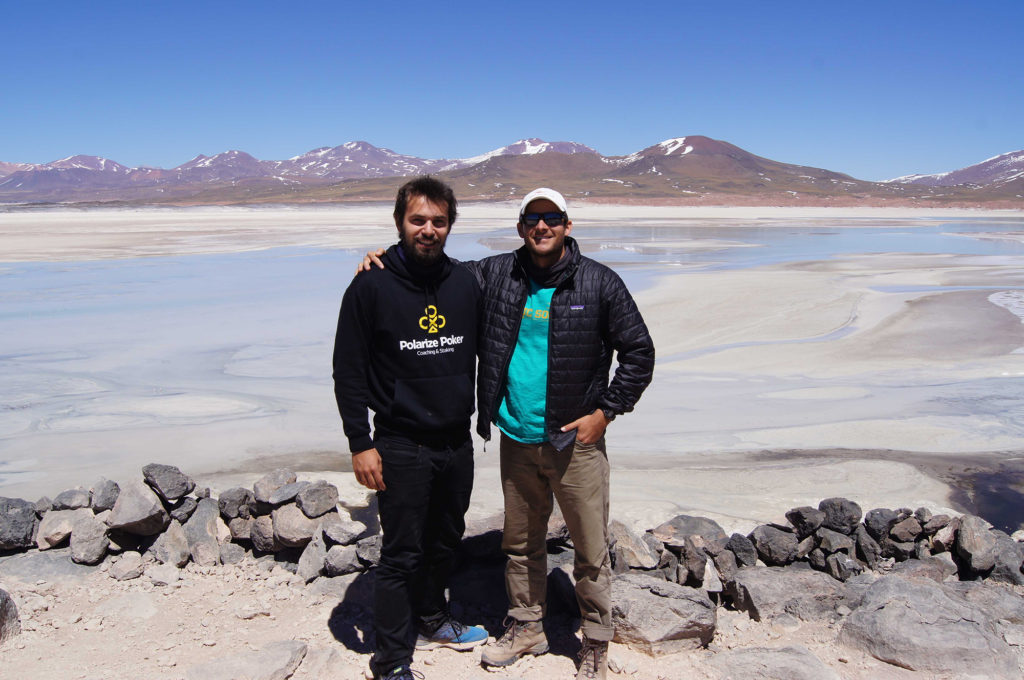 Diogo and Me in the Atacama Salt Flats