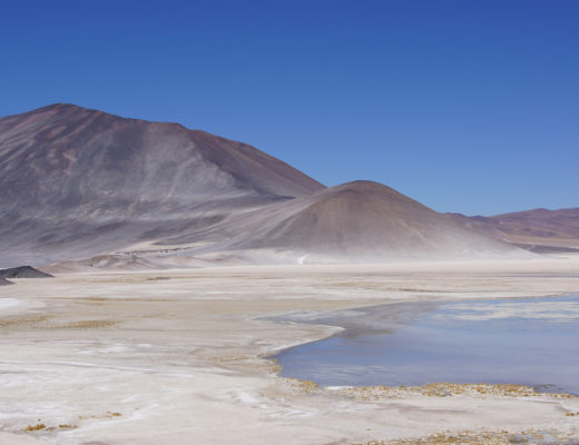 Atacama Desert in Chile: Atacama Salt Flats and Sand-swept Mountainous Terrain