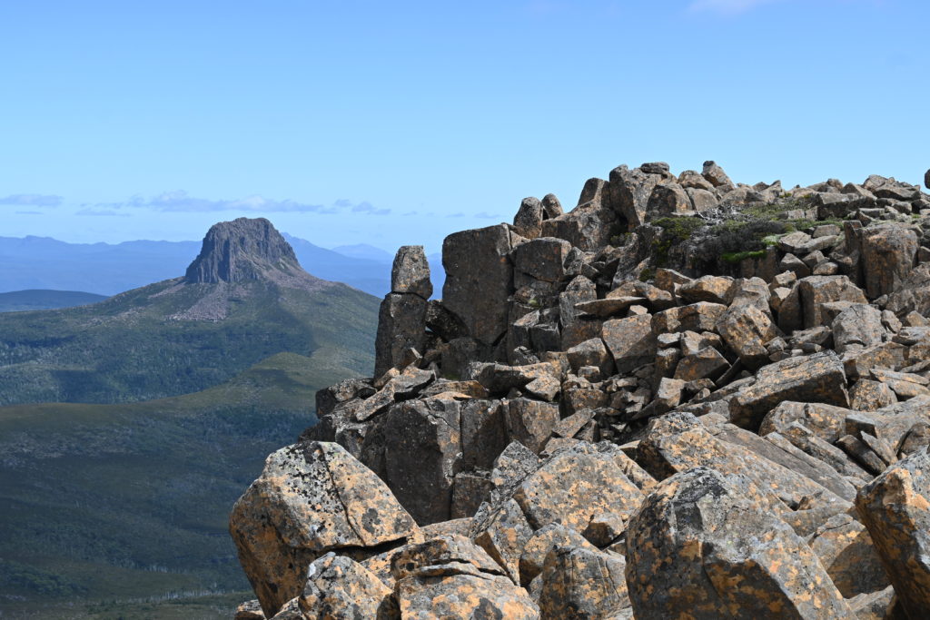 View of Barn Bluff from Top of Cradle Mountain in Tasmania