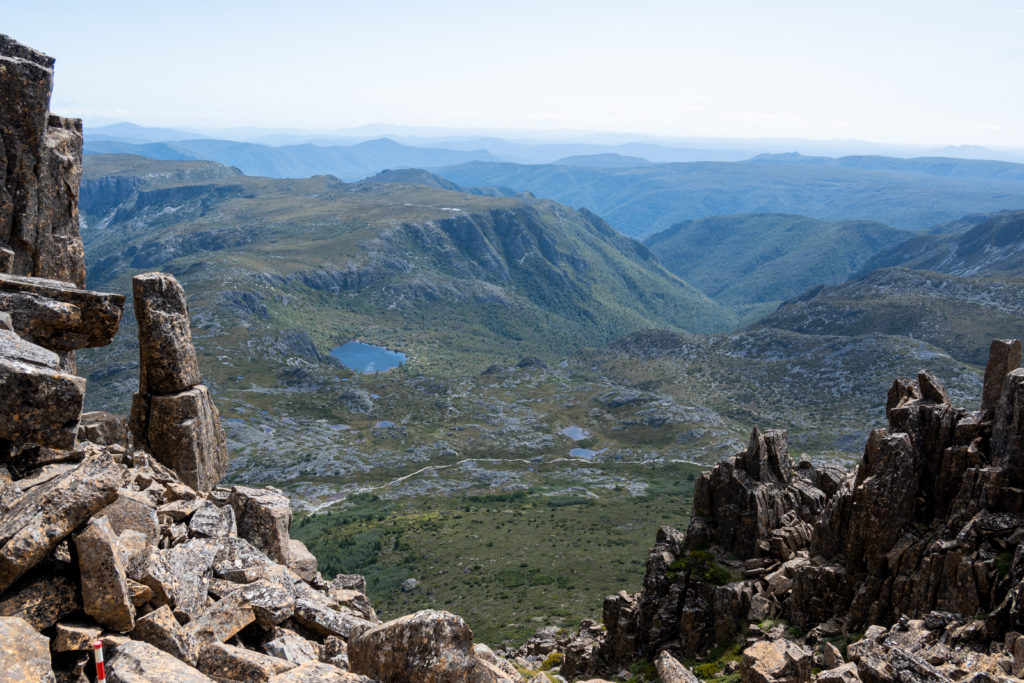 View Captured while Ascending Cradle Mountain in Tasmania