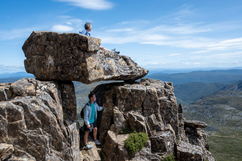 Britton and Judy Enjoying the View at Cradle Mountain