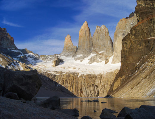 Torres del Paine Granite Mountain Peaks in Torres del Paine National Park