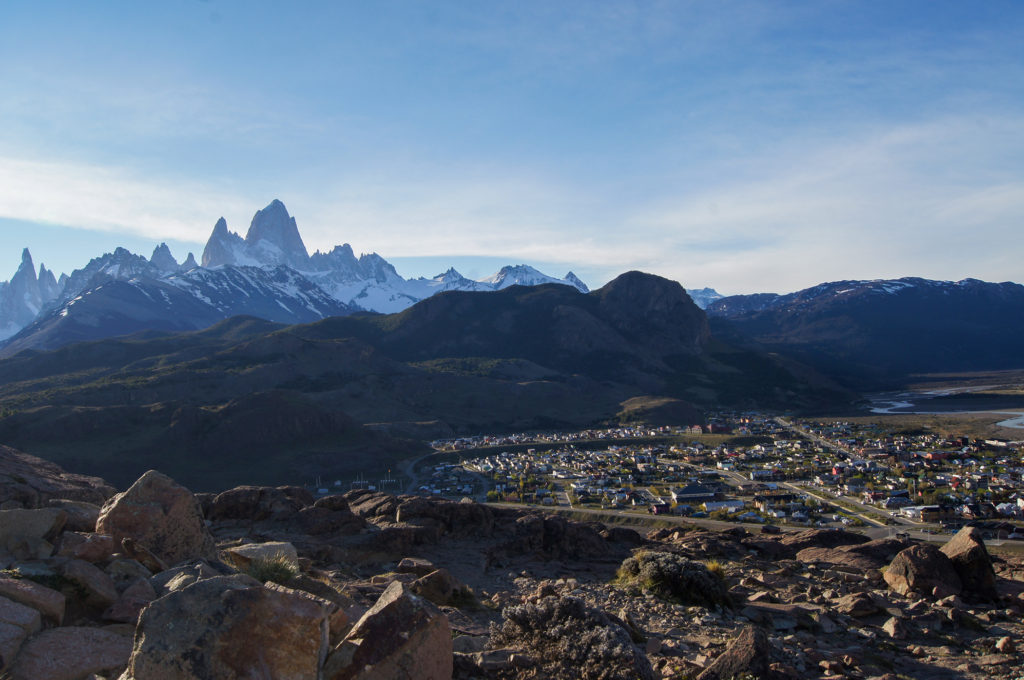 El Chaltén with Cerro Fitz Roy in Background