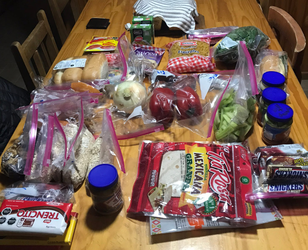 Food Prep for Torres del Paine W Trek