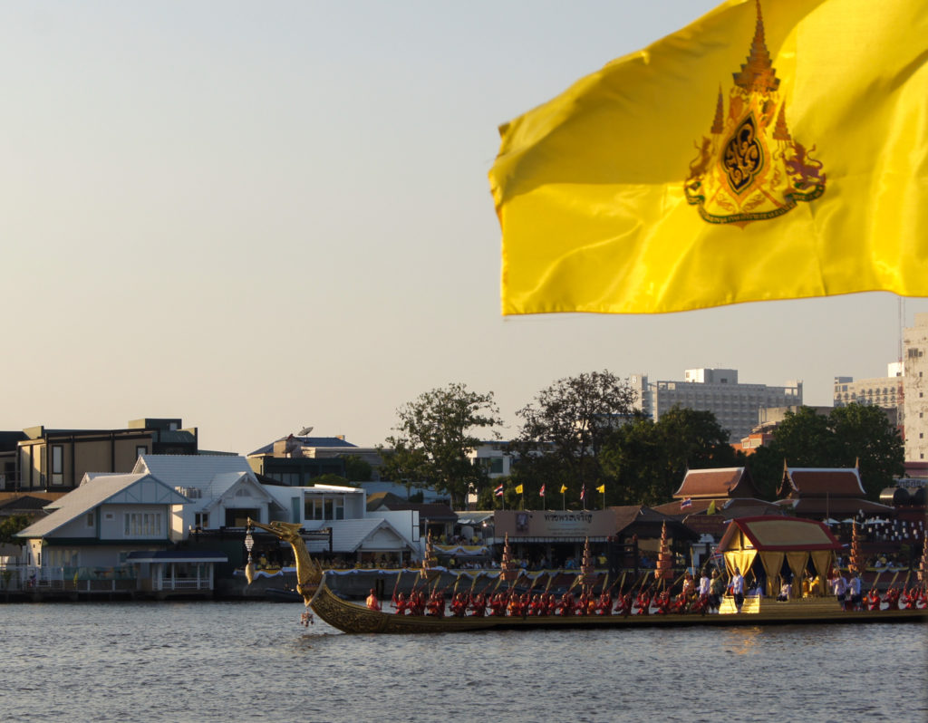 The rare Royal Barge Procession ceremony in Bangkok, Thailand