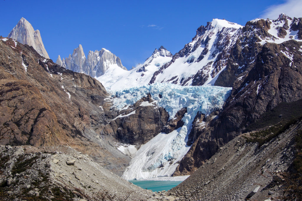 Piedras Blancas Glacier on the Fitz Roy Trek