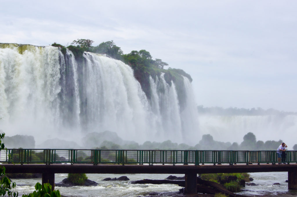 Viewing boardwalk on the Brazilian side of the Iguazu Falls